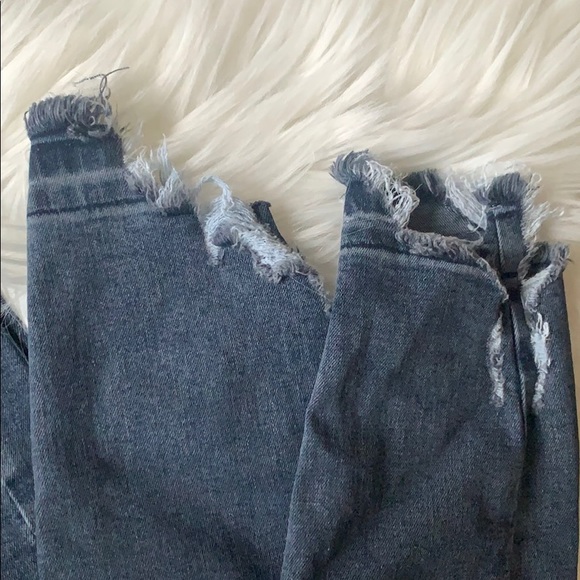 Topshop Jaime jagged hem jeans - Picture 3 of 4